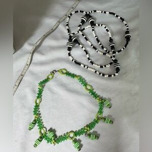 Vintage 70’s plastic bead necklaces